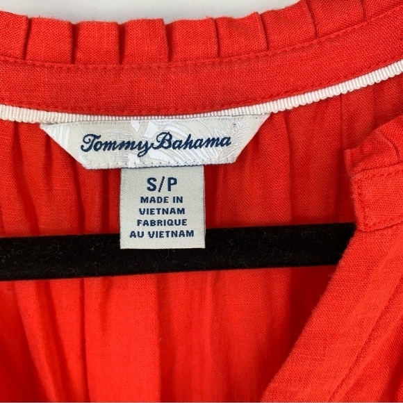 Tommy Bahama Lena Tiered Maxi Dress in Poppy Red Size S - Picture 2 of 8